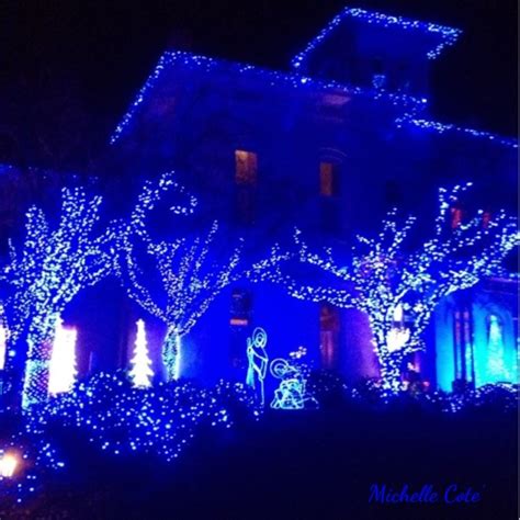 blue christmas lights meaning